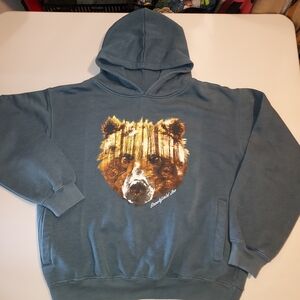 Cozy Blue Bear Hoodie for Kids